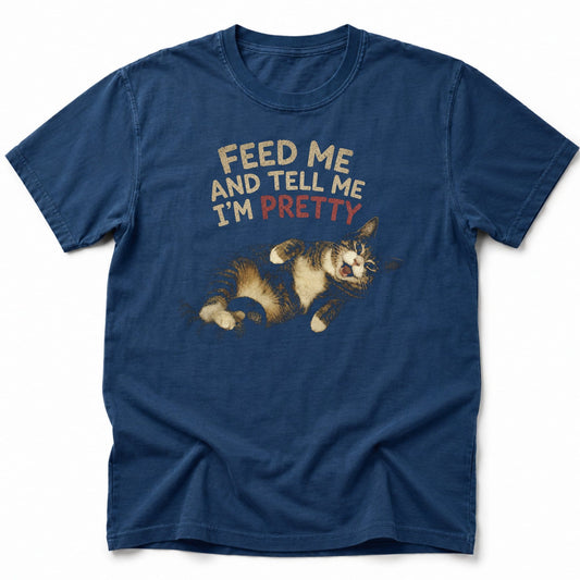Pretty Please T-Shirt Navy / S 95443533836142902963 T-Shirt