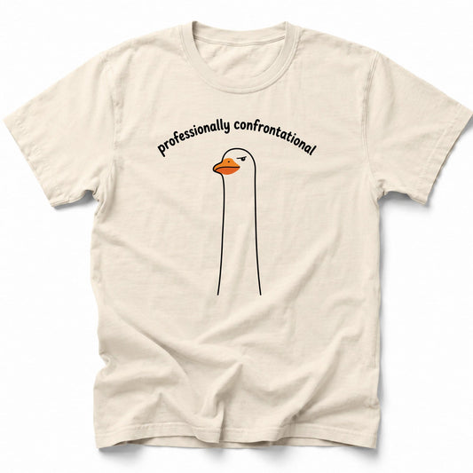 Professionally Confrontational T-Shirt Ivory / S 76805180137633426675 T-Shirt