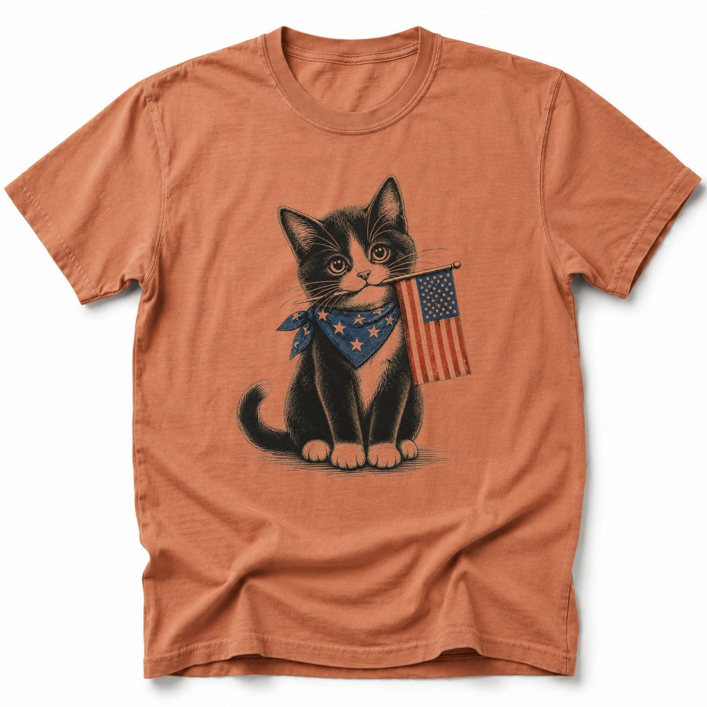 Proudly Purrtriotic T-Shirt Yam / S 31598249430848873901 T-Shirt