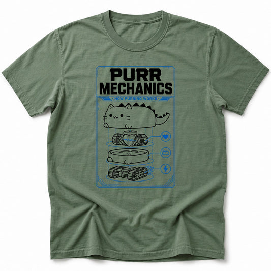 Purr Mechanics T-Shirt Moss / S 39731932369930144350 T-Shirt