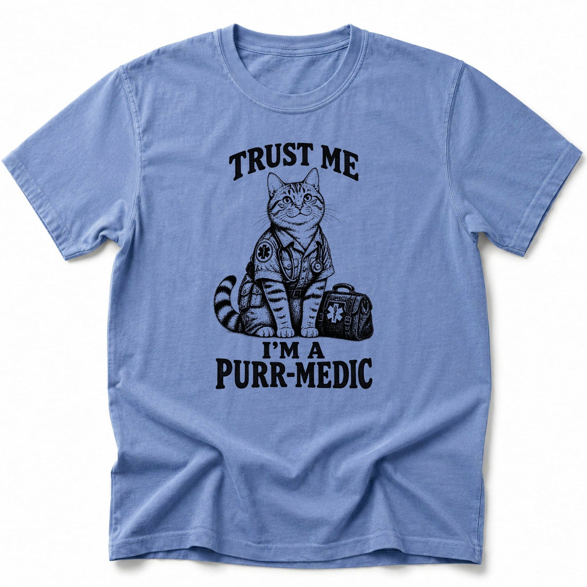 Purr-medic T-Shirt Blue Jean / S 24407349855313927644 T-Shirt