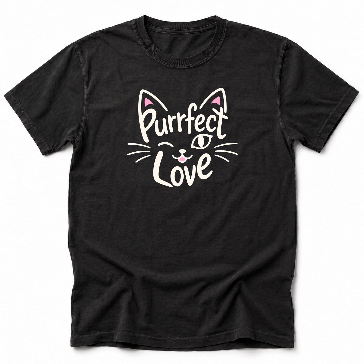 Purrfect Love T-Shirt Black / S 30845700789385284758 T-Shirt