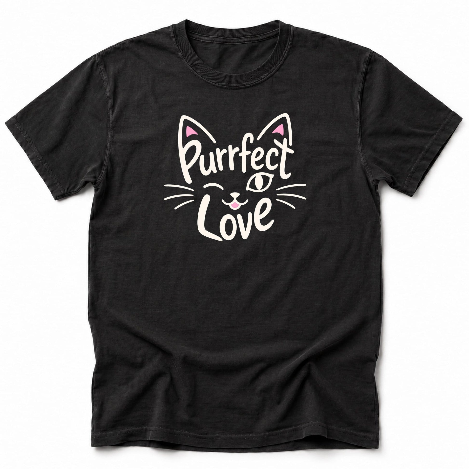 Purrfect Love T-Shirt Black / S 30845700789385284758 T-Shirt