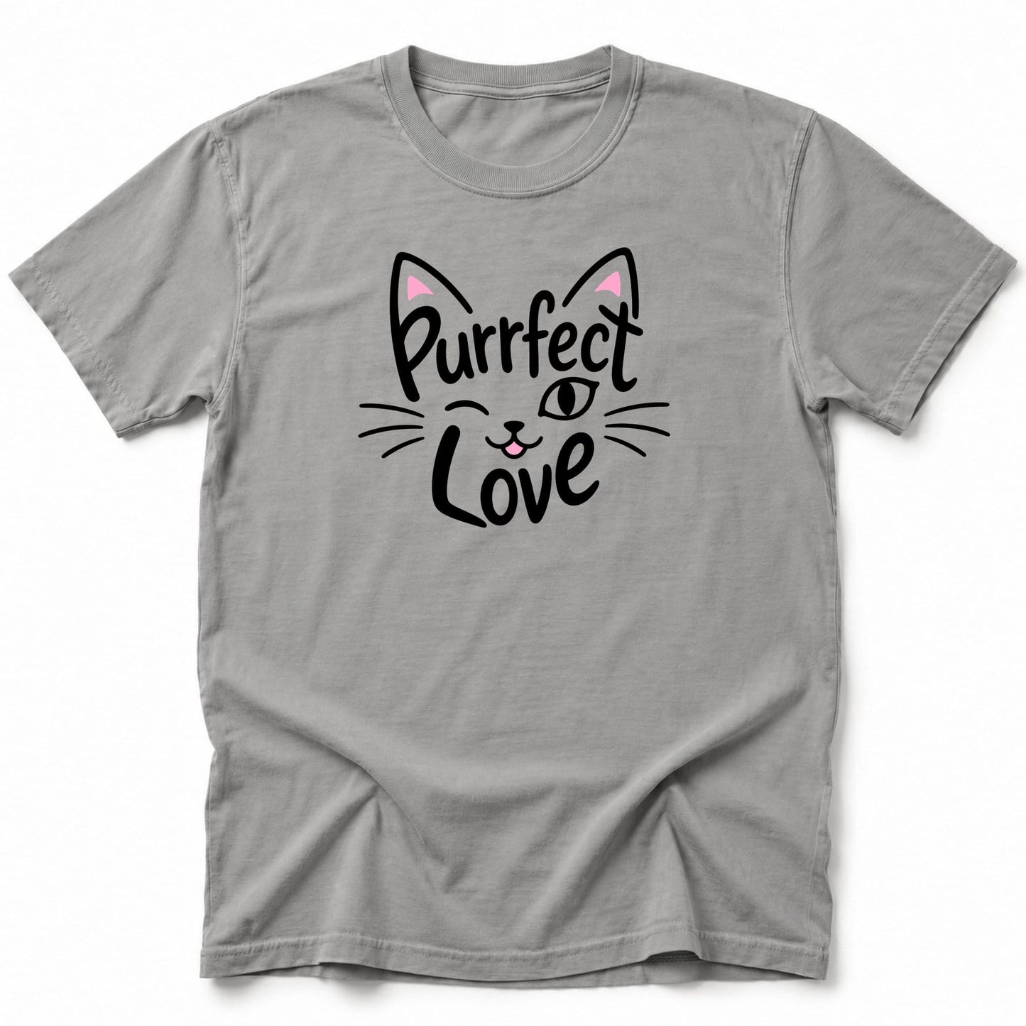 Purrfect Love T-Shirt Grey / S 31815834503588549097 T-Shirt