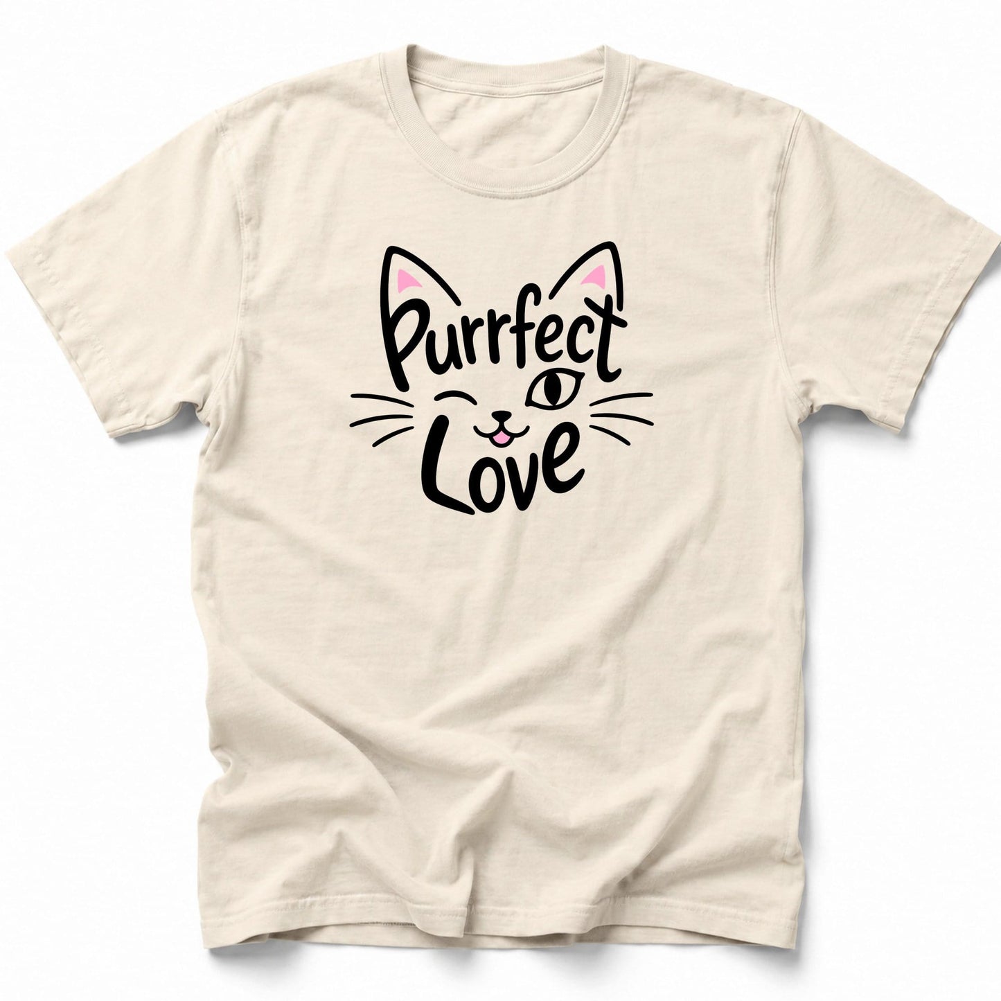 Purrfect Love T-Shirt Ivory / S 32252595951979769727 T-Shirt