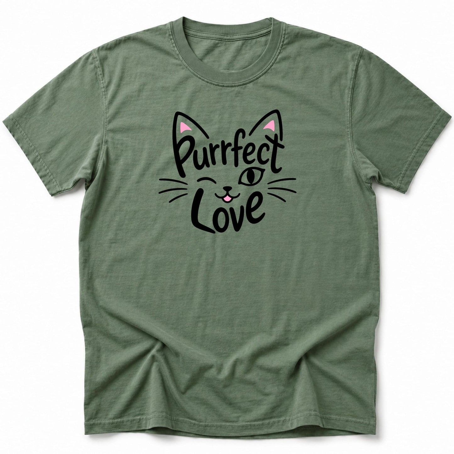 Purrfect Love T-Shirt Moss / S 10233593474869627034 T-Shirt