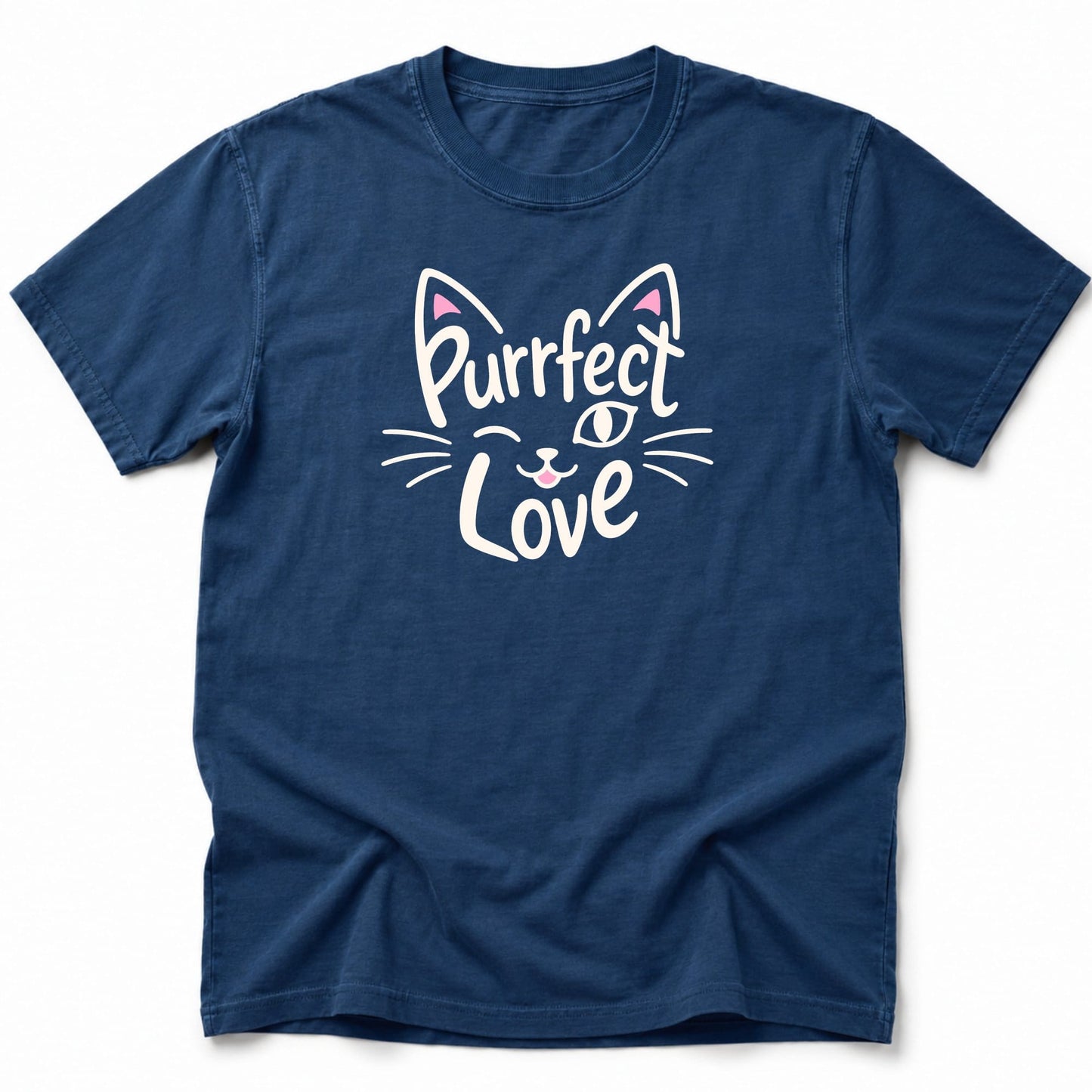 Purrfect Love T-Shirt Navy / S 99539428652247252409 T-Shirt
