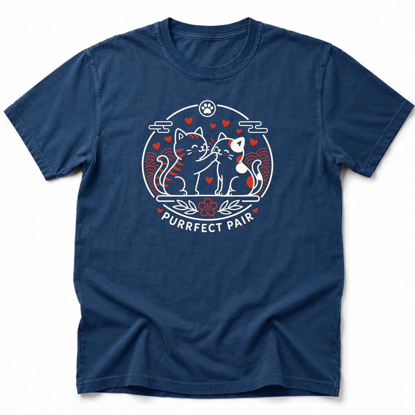 Purrfect Pair T-Shirt Navy / S 10649481931085892746 T-Shirt