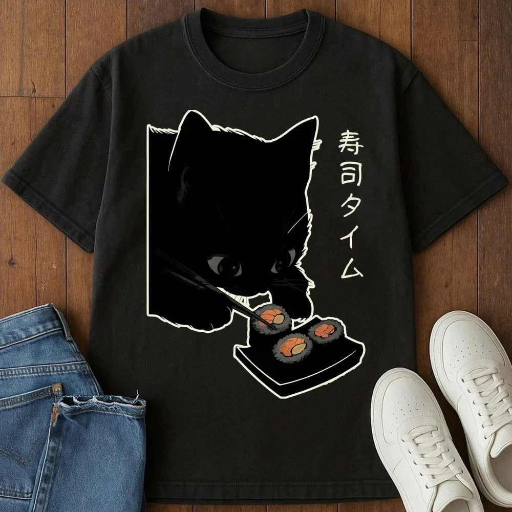 Purrfect Rolls T-Shirt Black / S 26821973035410111413 T-Shirt