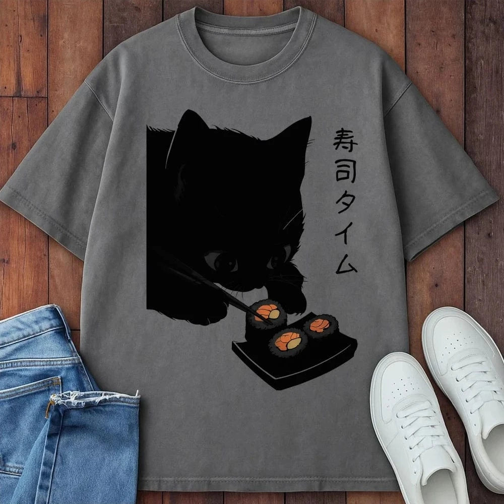 Purrfect Rolls T-Shirt Grey / S 20769956839964557248 T-Shirt