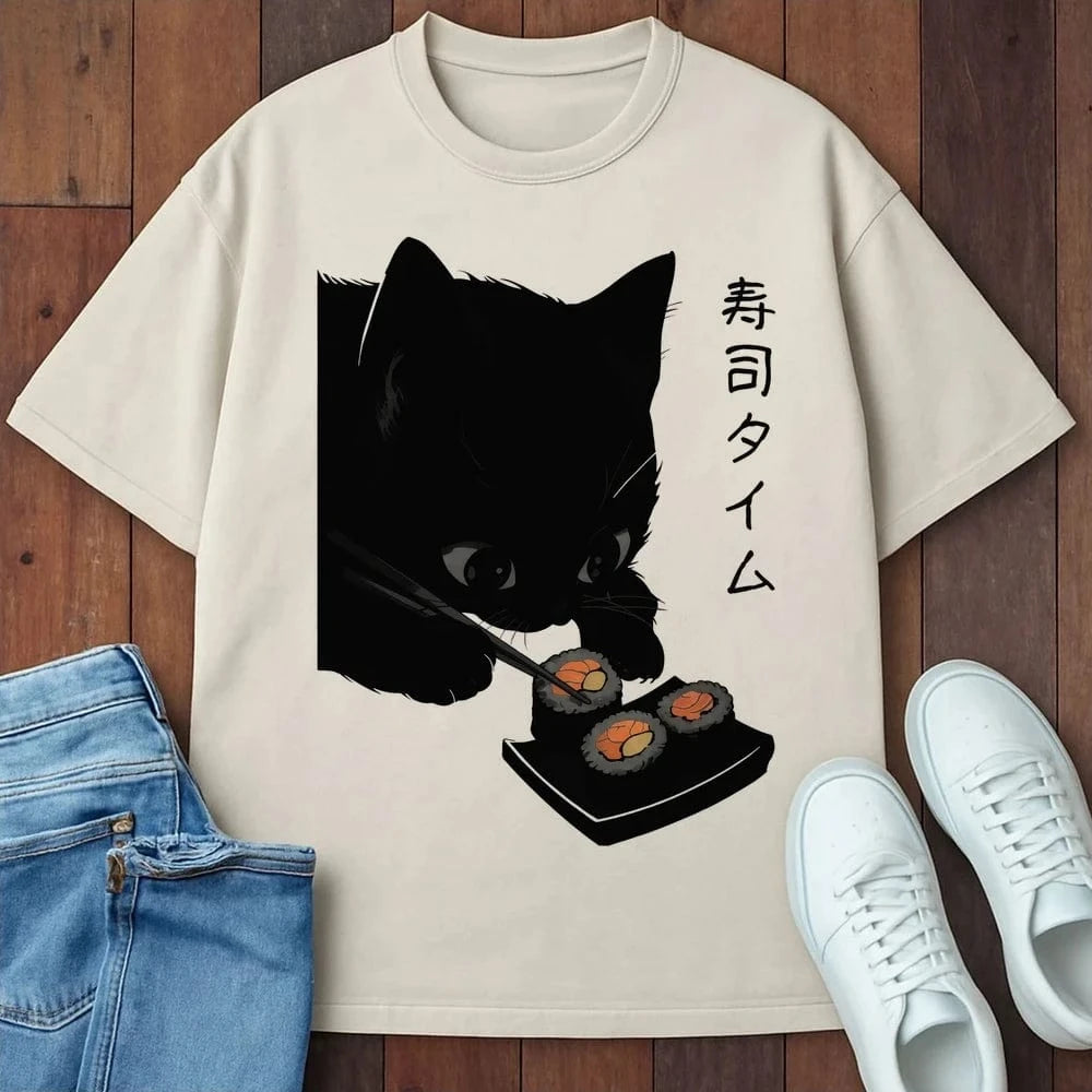 Purrfect Rolls T-Shirt Ivory / S 18441811587350403552 T-Shirt