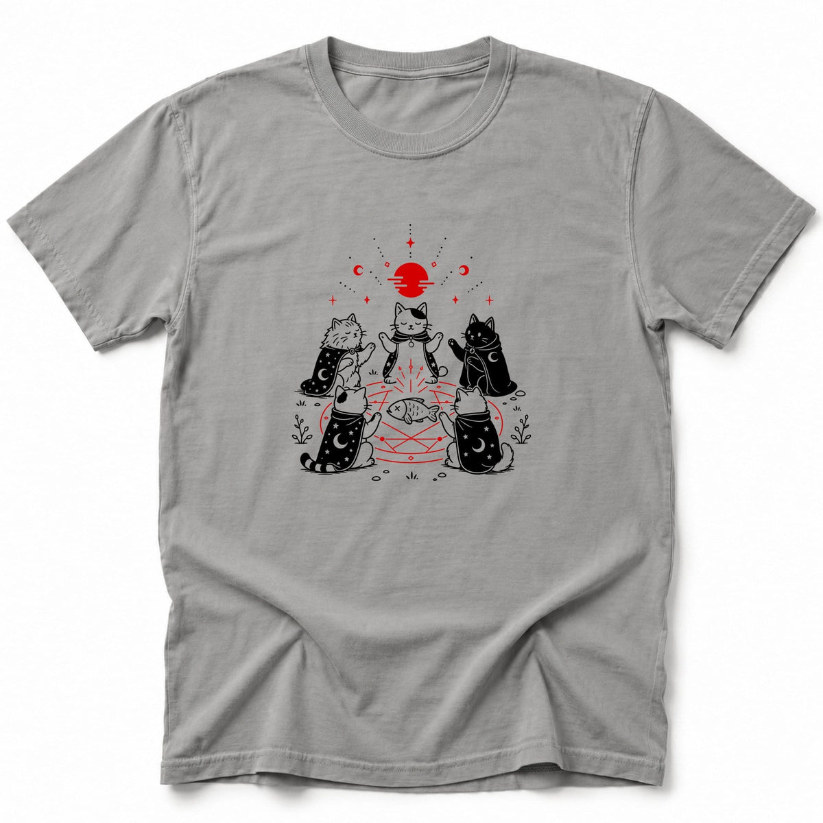 Purrfect Sacrifice T-Shirt Grey / S 15638671378899059336 T-Shirt