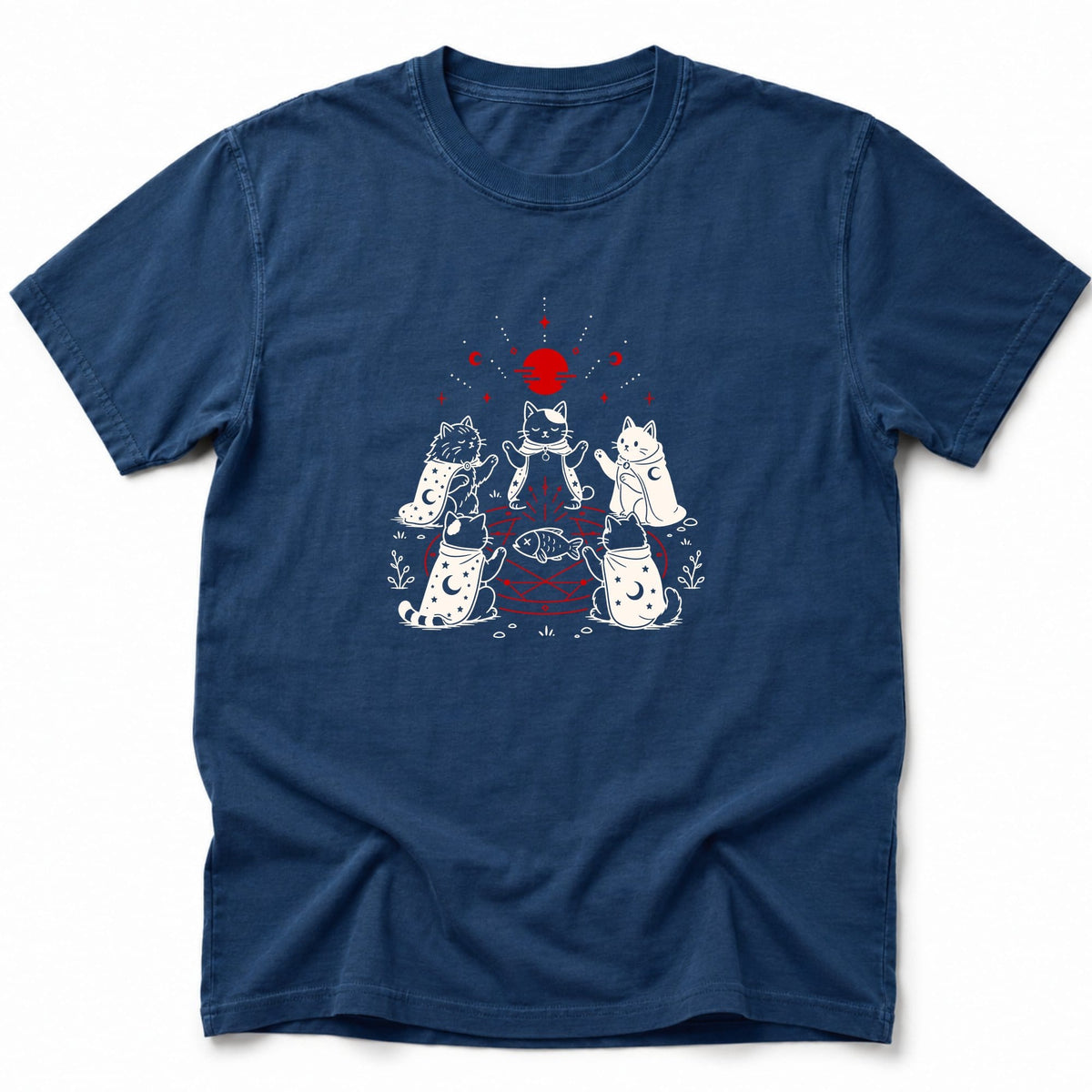 Purrfect Sacrifice T-Shirt Navy / S 32074536956855466528 T-Shirt