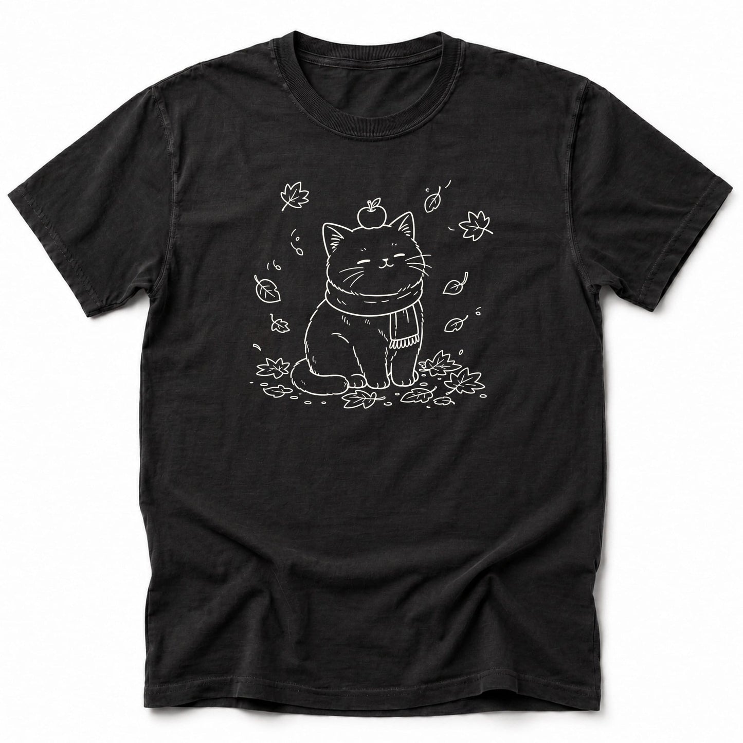 Purrfectly Autumn T-Shirt Black / S 22470056153298917544 T-Shirt