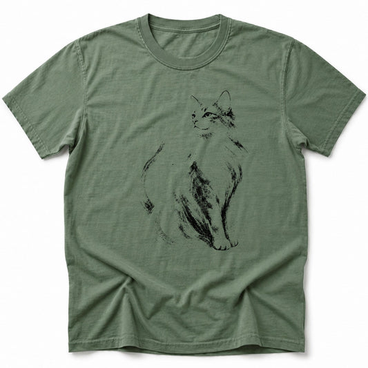 Purrfectly Inked T-Shirt Moss / S 95653408968916122841 T-Shirt