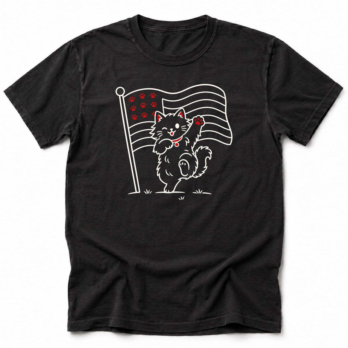 Purrtriotic Dance T-Shirt Black / S 33255036644107023644 T-Shirt