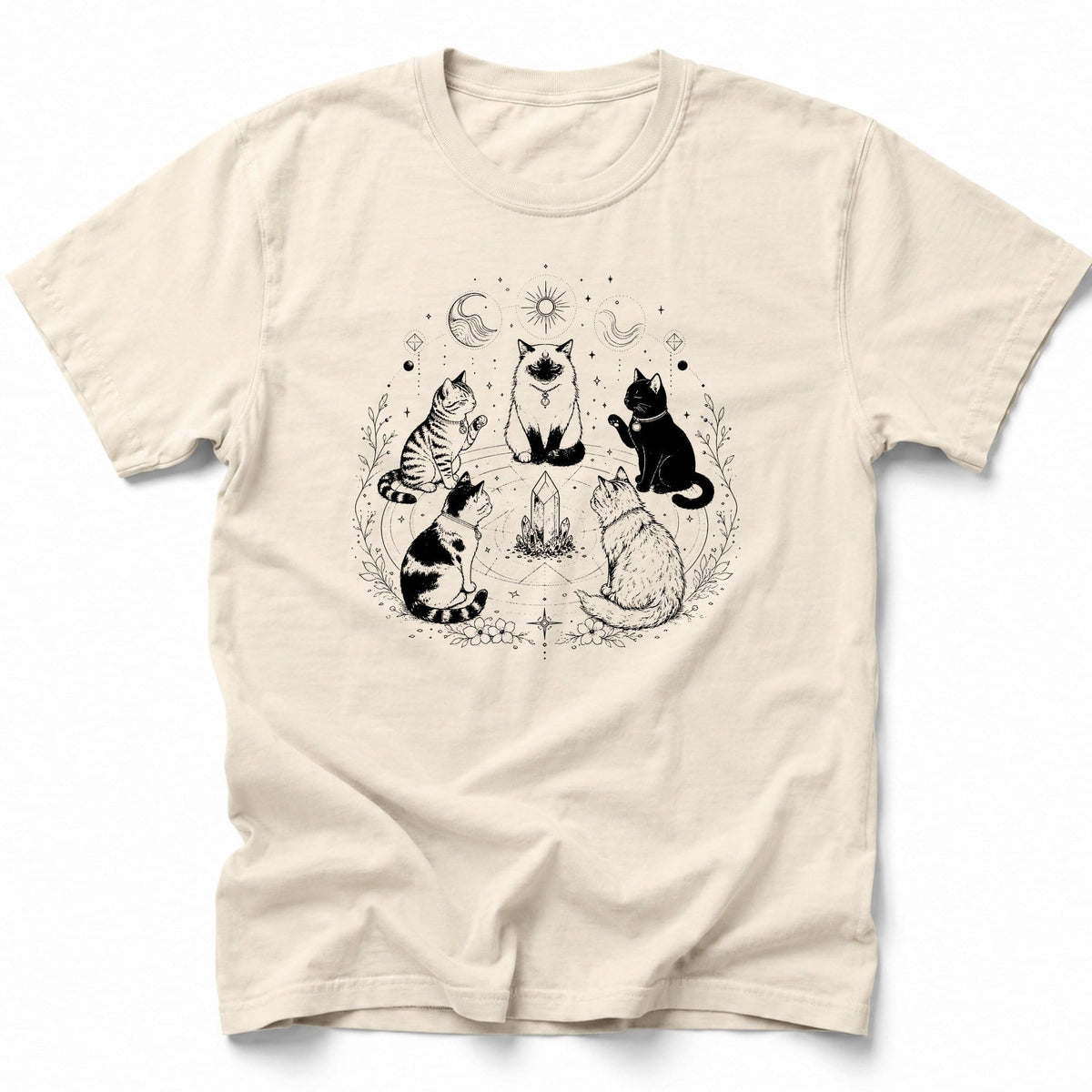 Purrvoyance T-Shirt Ivory / S 23476385323342101469 T-Shirt
