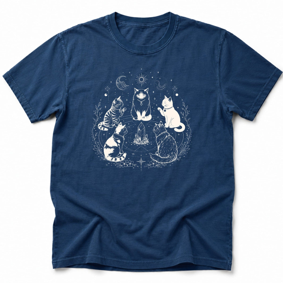 Purrvoyance T-Shirt Navy / S 20590351883910256376 T-Shirt