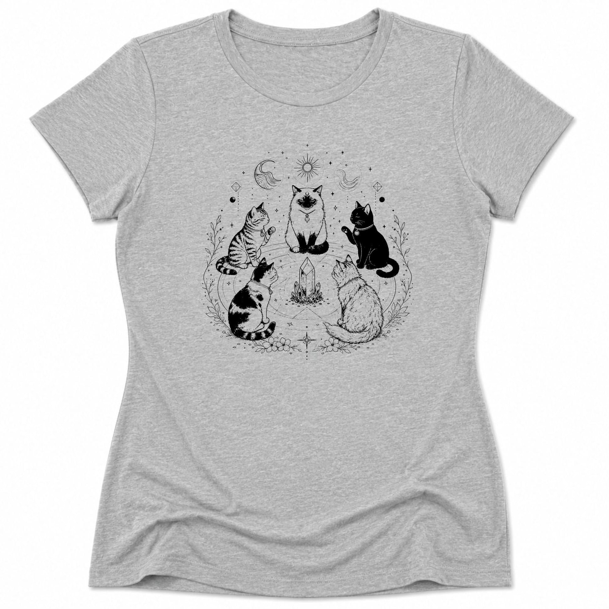 Purrvoyance Womens Tee S / Athletic Heather 57779394070182466889 T-Shirt