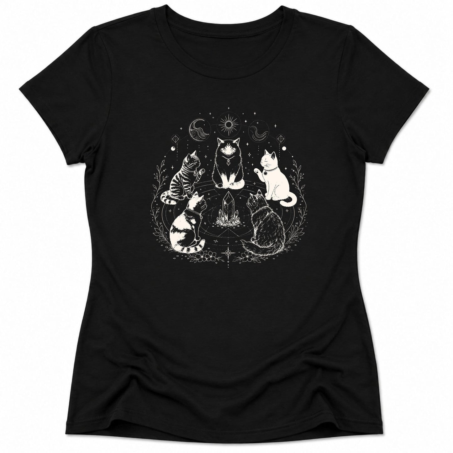 Purrvoyance Womens Tee S / Black 64737807310368264836 T-Shirt