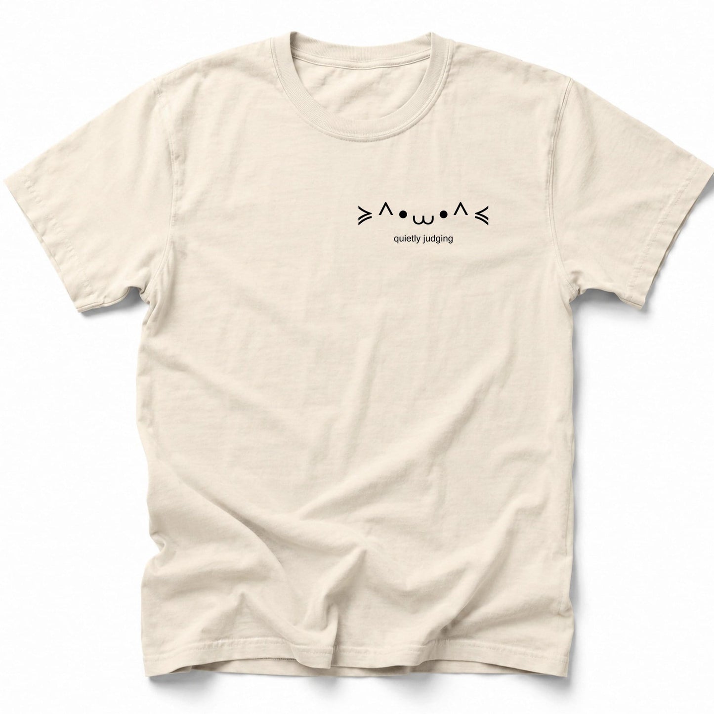 Quietly Judging T-Shirt Ivory / S 18869975566606017380 T-Shirt