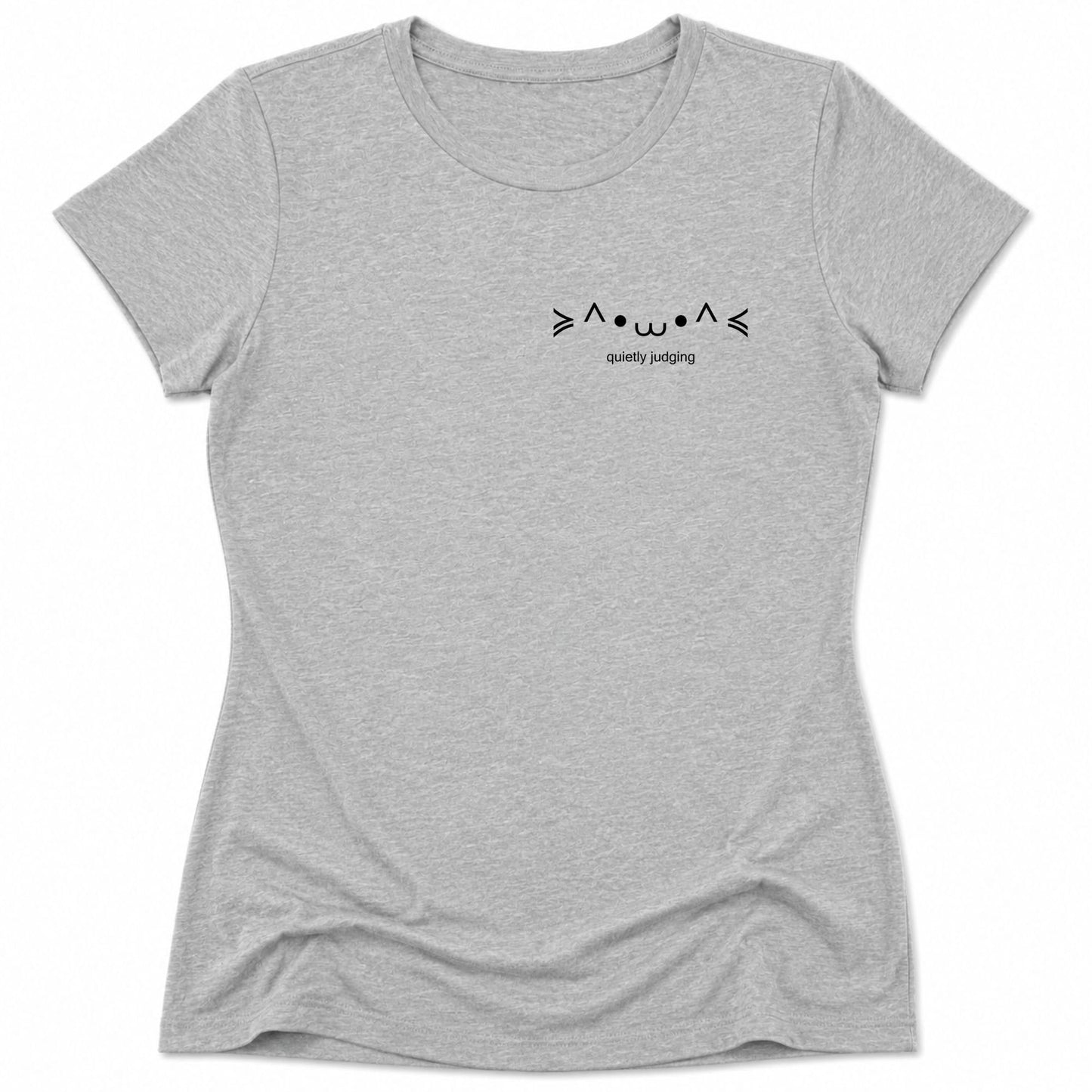 Quietly Judging Womens Tee Athletic Heather / S 74718303834431458639 T-Shirt