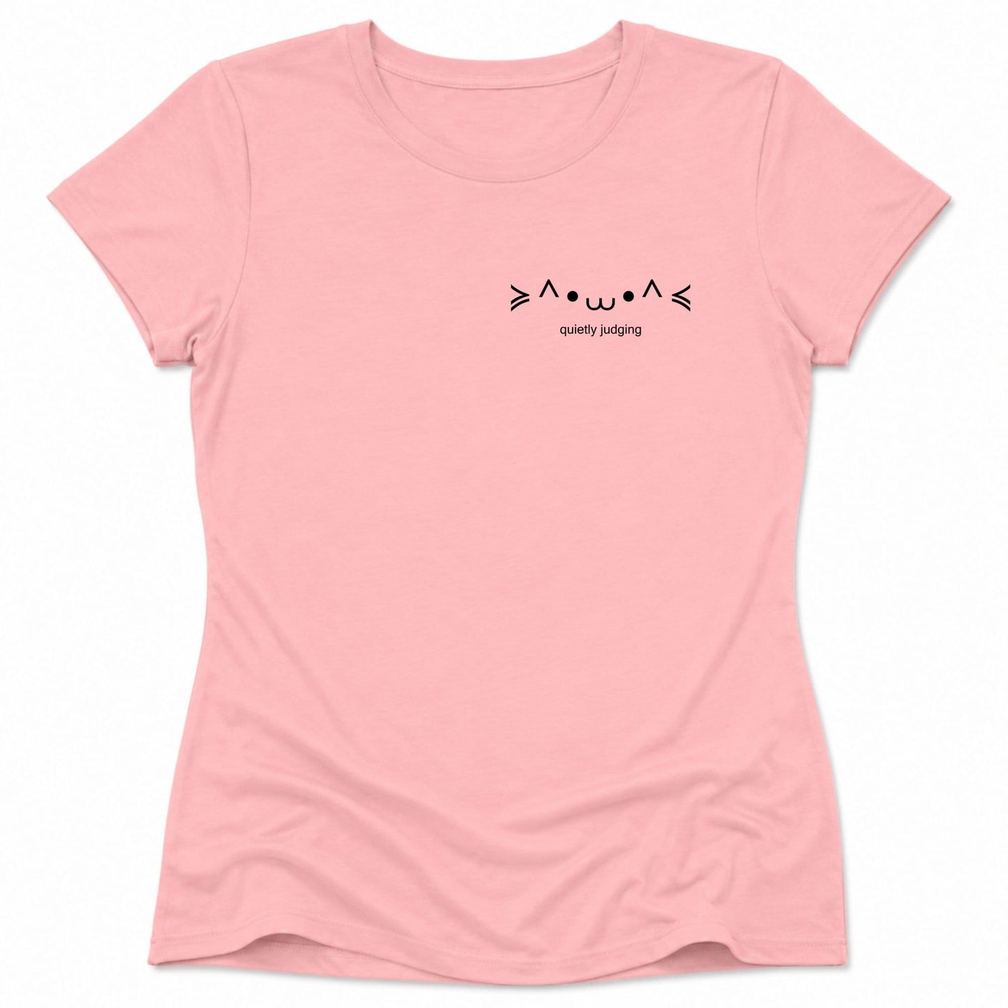 Quietly Judging Womens Tee Pink / S 20115158565610446333 T-Shirt