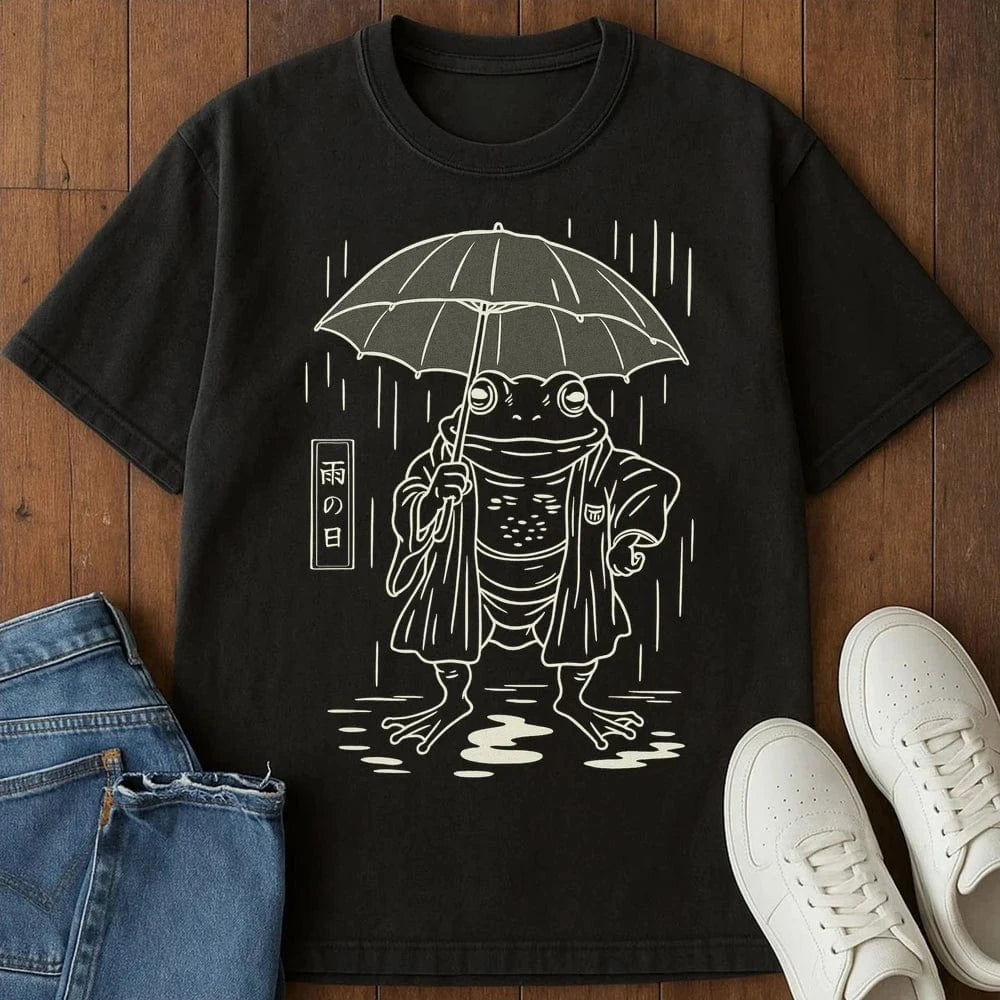 Rainy Day Ronin T-Shirt Black / S 25479973676238069291 T-Shirt