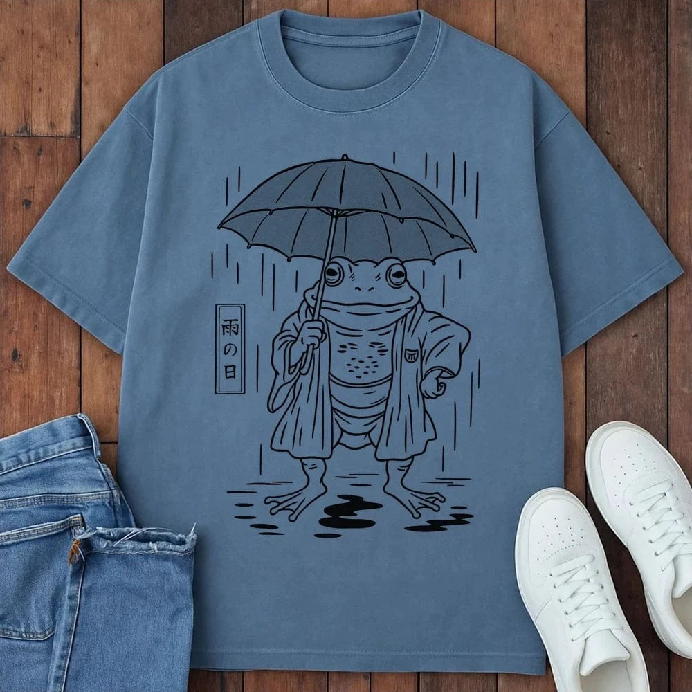 Rainy Day Ronin T-Shirt Blue Jean / S 26610930883303208892 T-Shirt