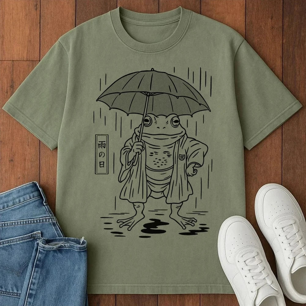 Rainy Day Ronin T-Shirt Moss / S 67645353026042062621 T-Shirt
