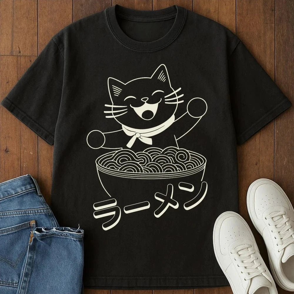 Ramen Happiness T-Shirt Black / S 28999353878084880888 T-Shirt