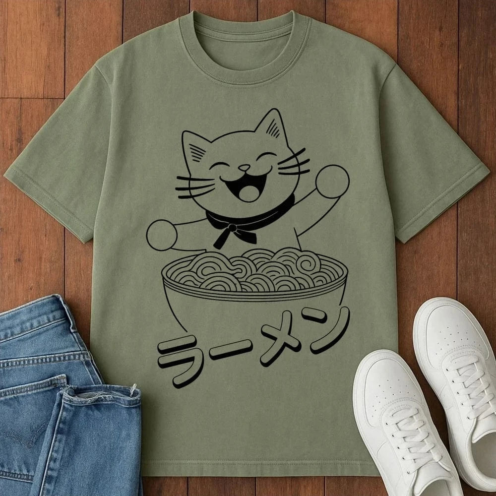 Ramen Happiness T-Shirt Moss / S 22925961810044496968 T-Shirt