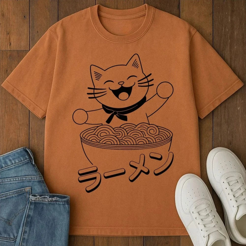 Ramen Happiness T-Shirt Yam / S 39521266478115793721 T-Shirt