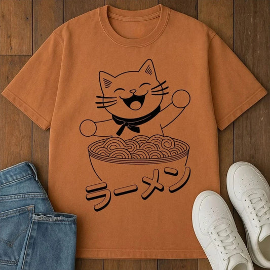 Ramen Happiness T-Shirt Yam / S 39521266478115793721 T-Shirt