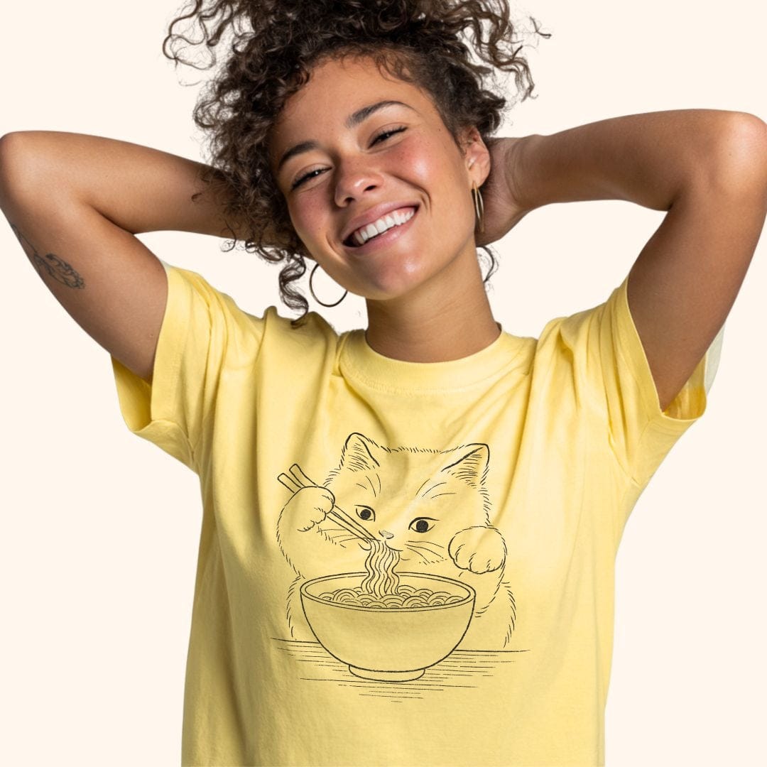 Ramen Meow Everyday Softstyle Tee T-Shirt