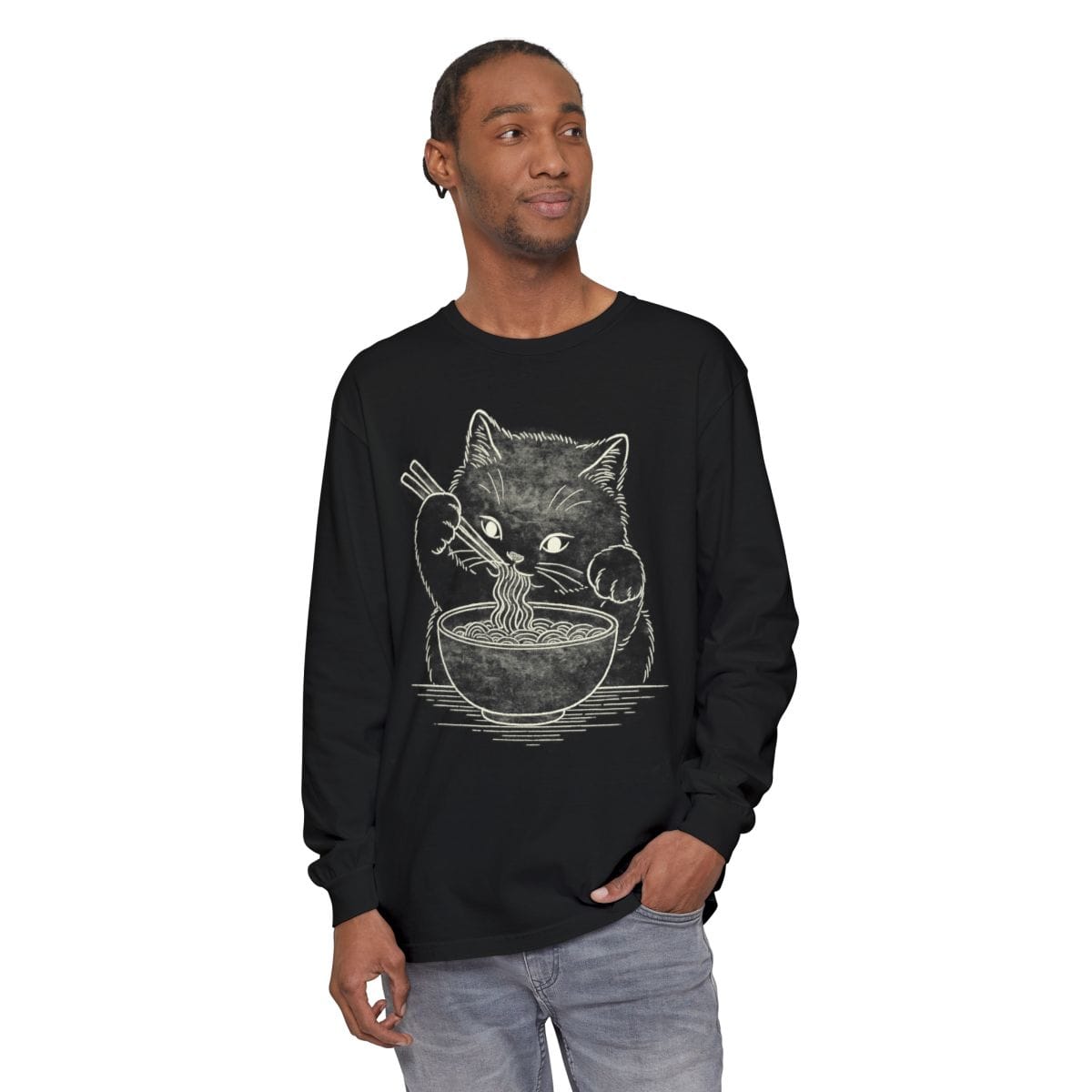 Ramen Meow Long Sleeve Long-sleeve