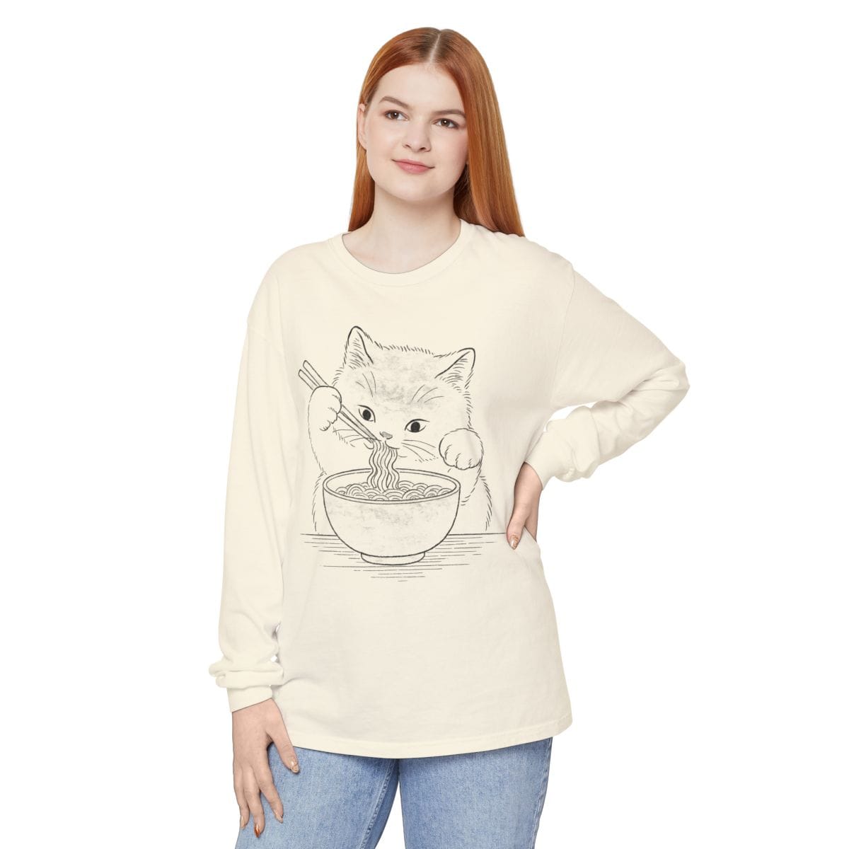 Ramen Meow Long Sleeve Long-sleeve