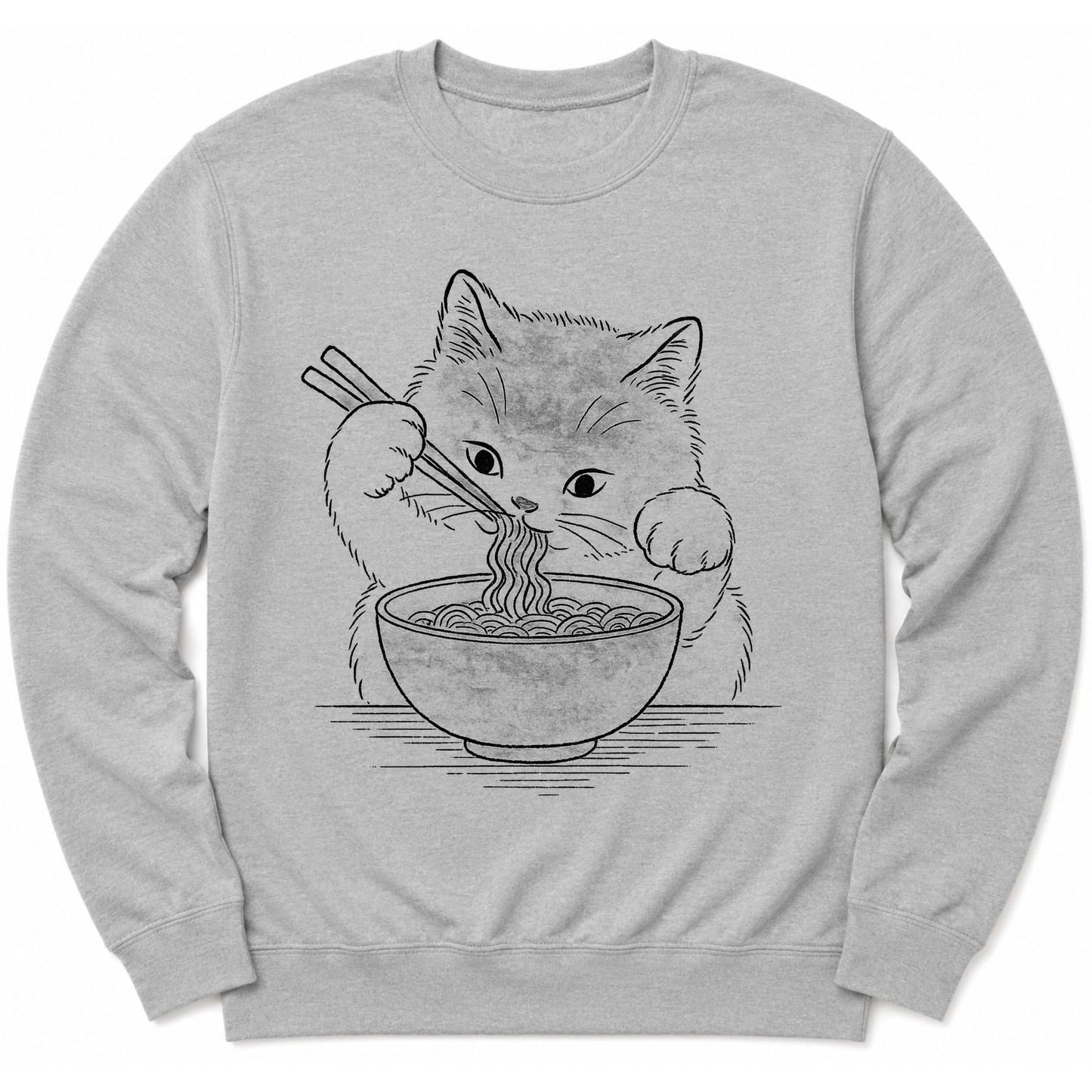 Ramen Meow Sweatshirt Sport Grey / S 19788606490883129202 Sweatshirt