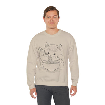 Ramen Meow Sweatshirt Sweatshirt
