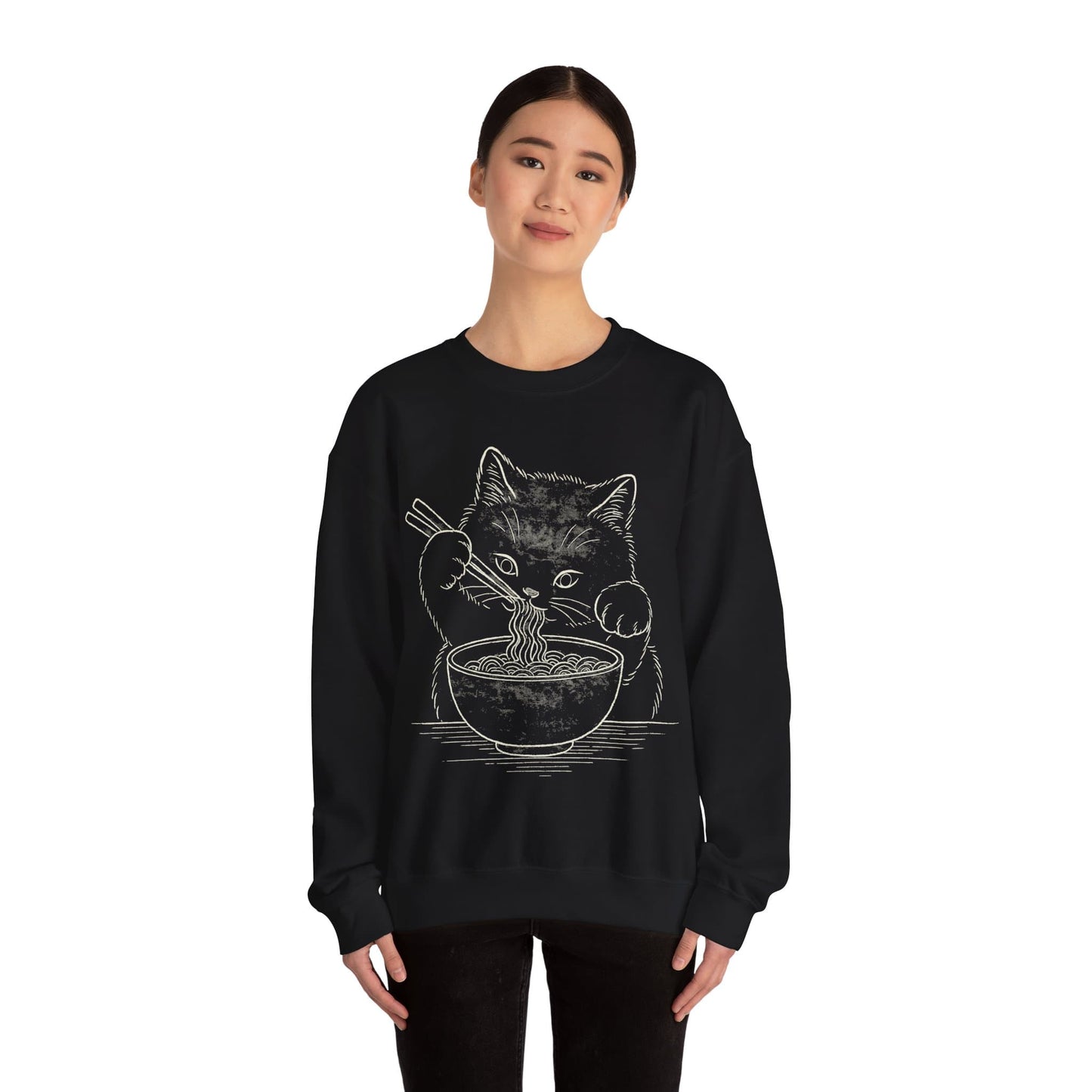 Ramen Meow Sweatshirt Sweatshirt