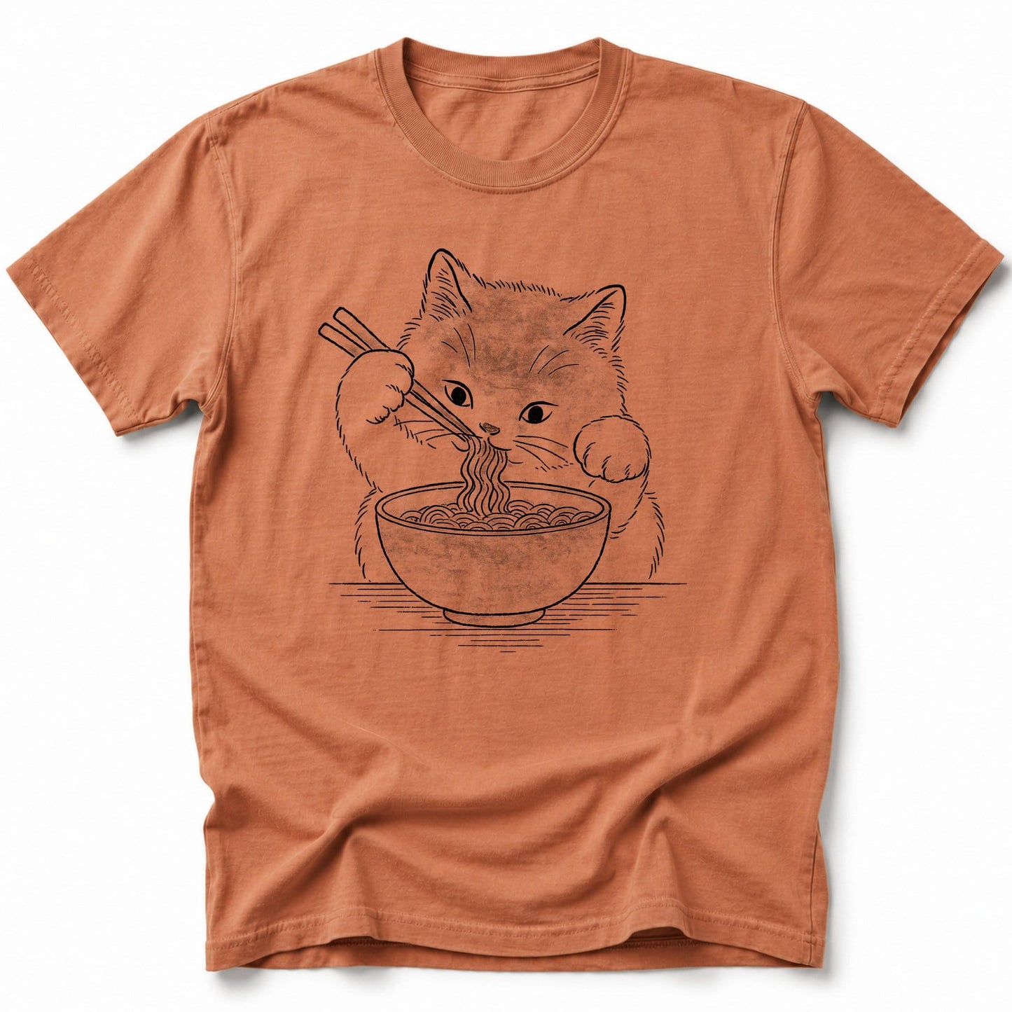 Ramen Meow T-Shirt Yam / S 15180995854221271648 T-Shirt