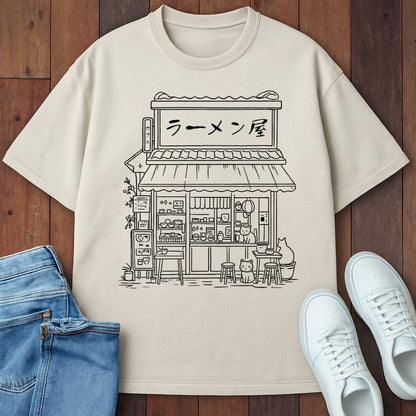Ramen Shop T-Shirt  – Softest Cat Tee on Earth Ivory / S 13913917718699079120 T-Shirt