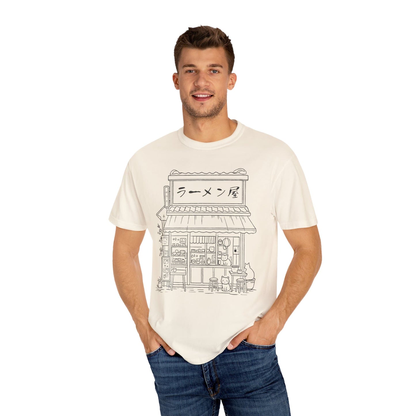 Ramen Shop T-Shirt  – Softest Cat Tee on Earth T-Shirt