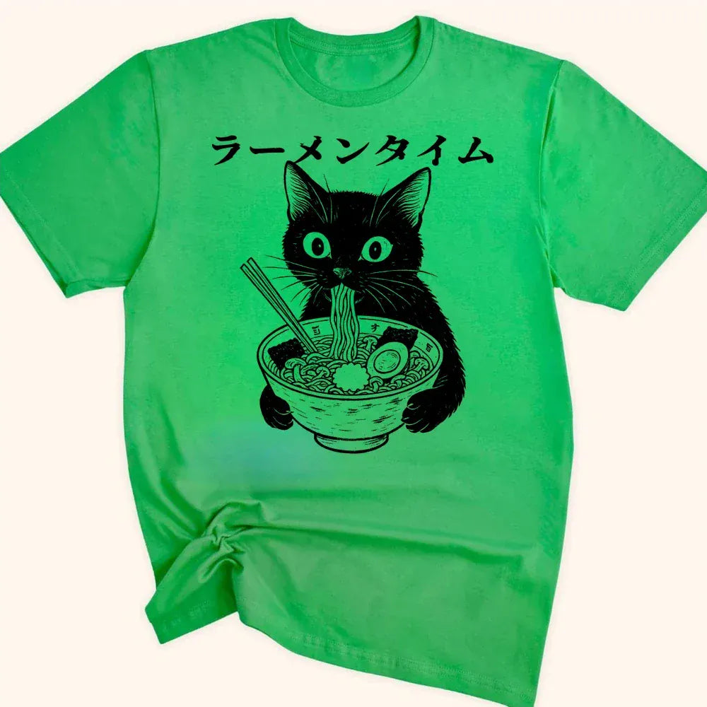 Ramen Time Everyday Softstyle Tee Irish Green / S 94866383779051306076 T-Shirt