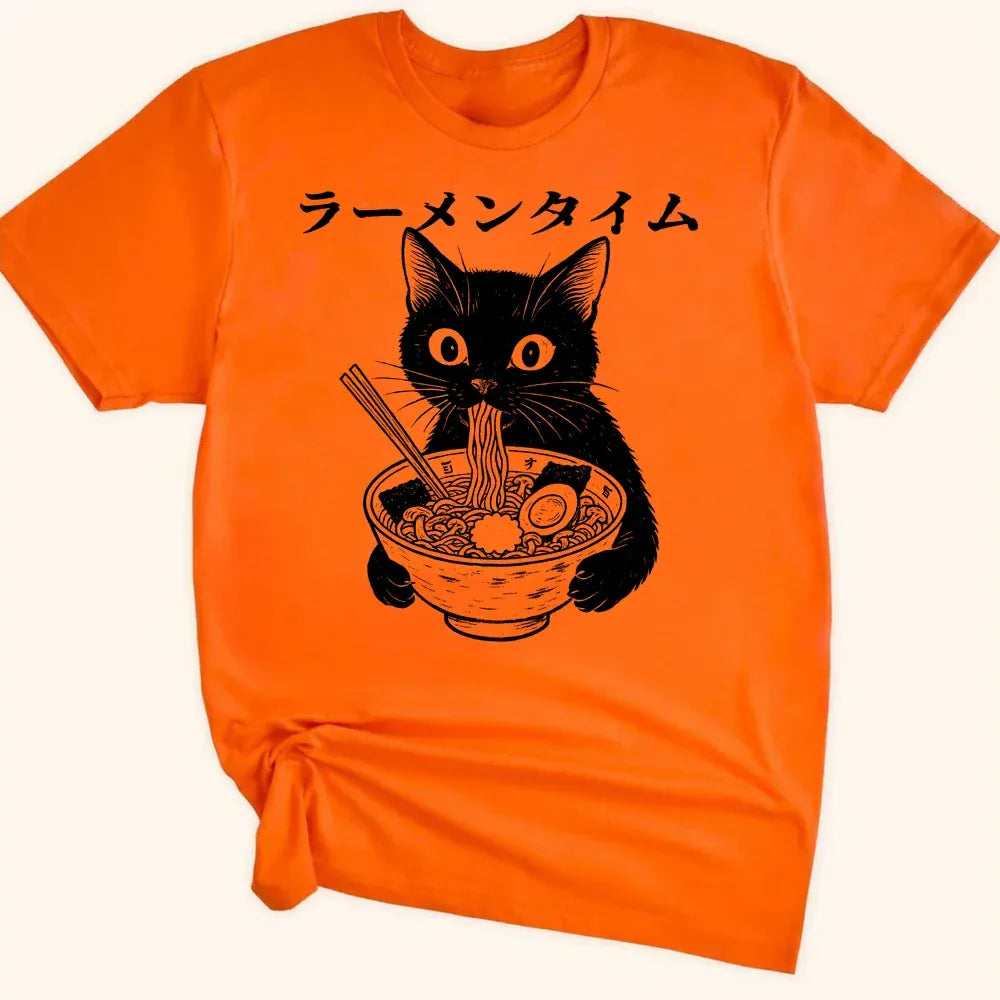 Ramen Time Everyday Softstyle Tee Orange / S 20553081685586708542 T-Shirt