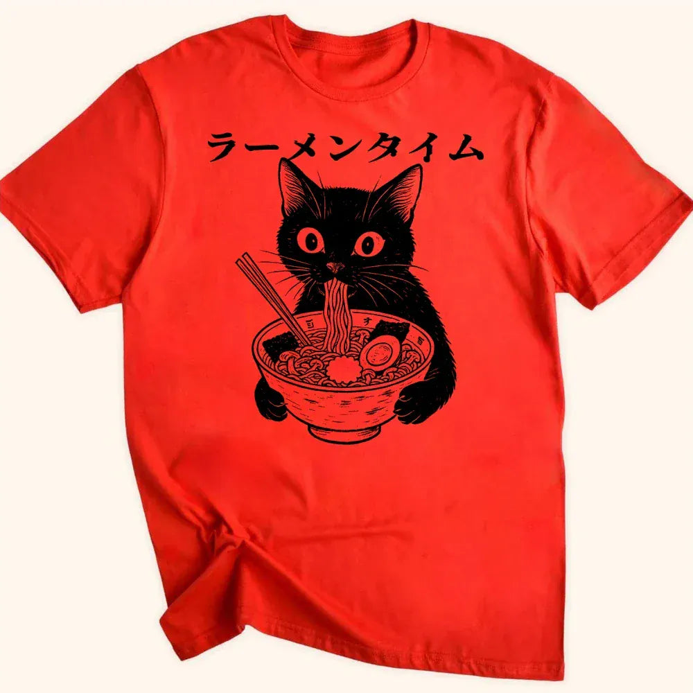 Ramen Time Everyday Softstyle Tee Red / S 22164671182892822426 T-Shirt