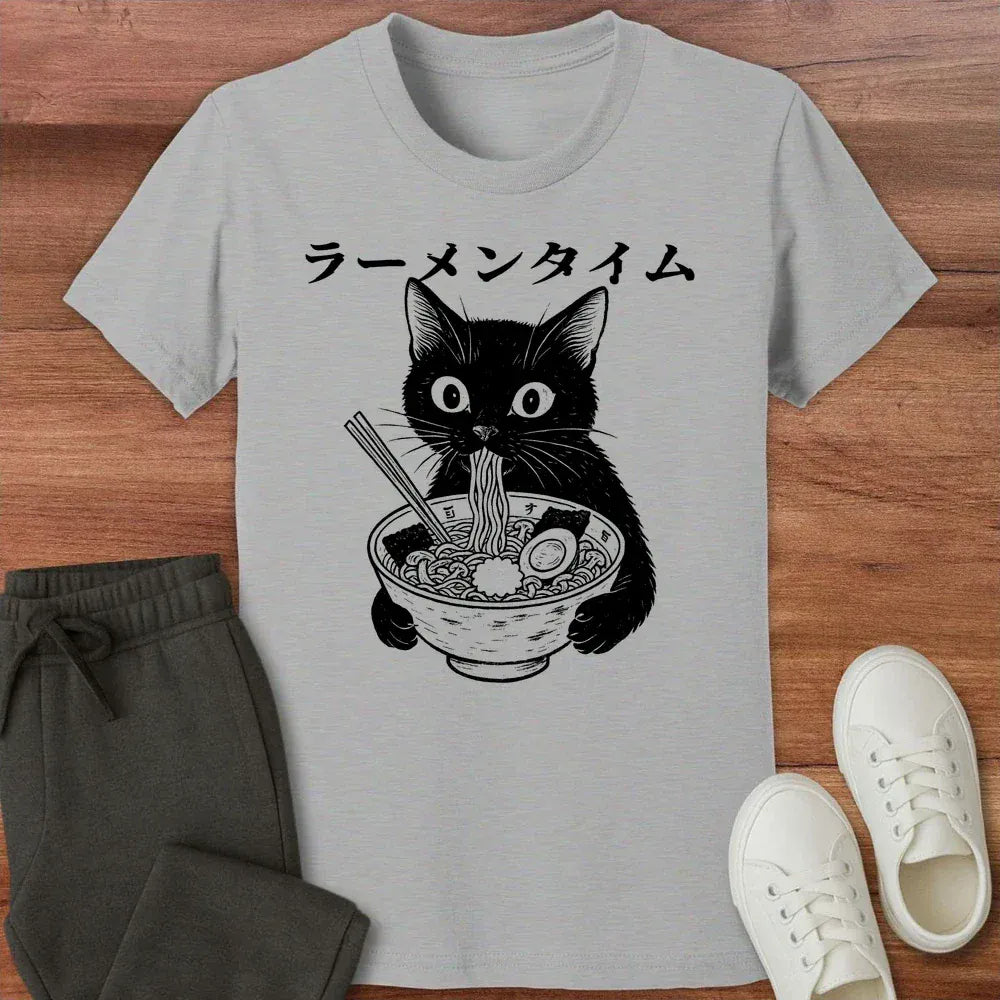 Ramen Time Kids Tee Athletic Heather / S 46300165121786031923 Kids clothes