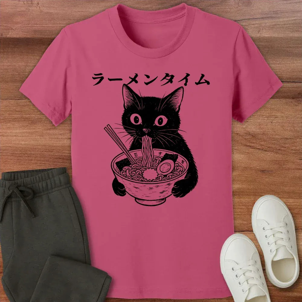 Ramen Time Kids Tee Berry / S 25444398415584204846 Kids clothes