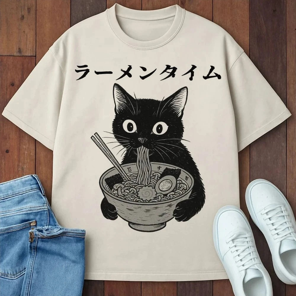 Ramen Time T-Shirt Ivory / S 87379428752282054967 T-Shirt
