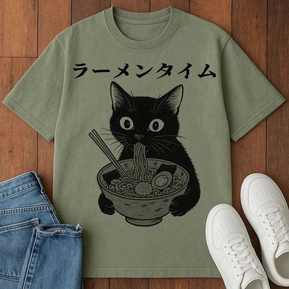 Ramen Time T-Shirt Moss / S 33110490862764092790 T-Shirt